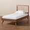 Baxton Studio Toru Mid-Century Modern Ash Walnut Finished Wood Twin Size Platform Bed 180-11108-11159-Zoro - alternate 8